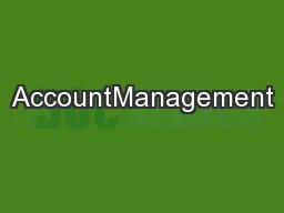AccountManagement