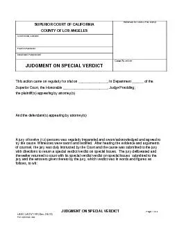 LACIV 199  04-07             LASC Approved SUPERIOR COURT OF CALIFORNI