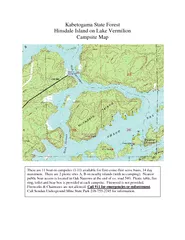 Kabetogama State Forest Hinsdale Island on Lake Vermilion Campsite Map