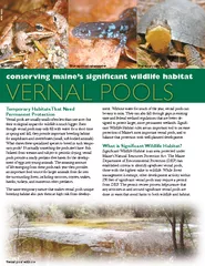 About a third of the vernal pools surveyed so far have been designated