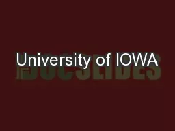 University of IOWA
