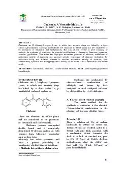 Chetana B Patil et al /J. Pharm. Sci. & Res. Vol.1(3), 2009, 11-22. 11