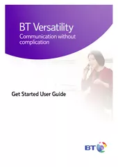 BT Versatility  Get Started User Guide   1