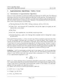 CS105:Algorithms(Grad)ApproximationAlgorithms(continued)Feb21,2005
...
