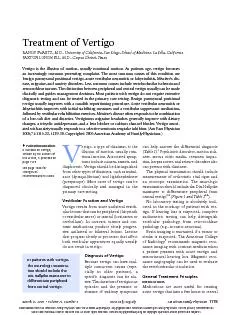 Patient information:A handout on vertigo, written by the authors of th