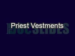 Priest Vestments