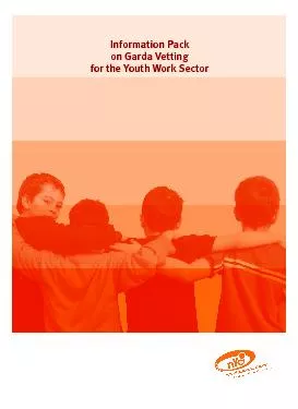 Information Pack on Garda Vetting for the Youth Work Sector