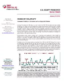 U.S. EQUITY RESEARCH This report is for information purposes and shoul