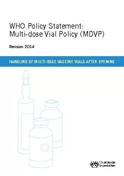 HANDLING OF MULTI-DOSE VACCINE VIALS AFTER OPENING