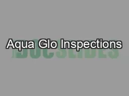 Aqua Glo Inspections