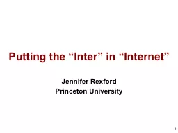 Putting the “Inter” in “Internet”