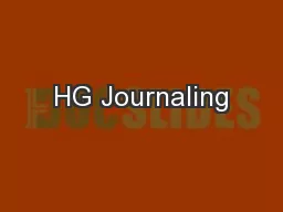 HG Journaling