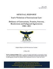 Special Report: Iran’s Violations of International Law. The Pax