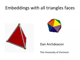 Embeddings with all triangles faces