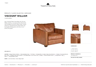 One of Timothy Oulton’s best-selling sofas, Viscount William embo