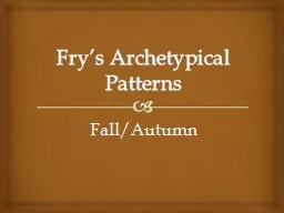 Fry’s Archetypical Patterns