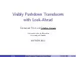 VisiblyPushdownTransducerswithLook-Ahead