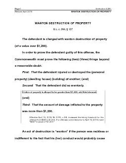 Page 3Instruction 8.2602009 EditionWANTON DESTRUCTION OF PROPERTY
...