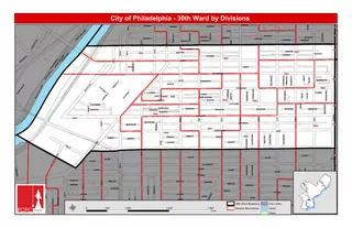 City of Philadelphia - 30th Ward by Divisions