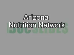 Arizona Nutrition Network