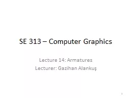 SE 313 – Computer Graphics