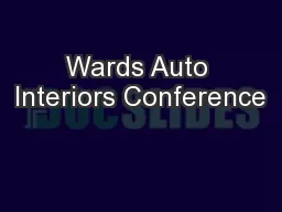 Wards Auto Interiors Conference