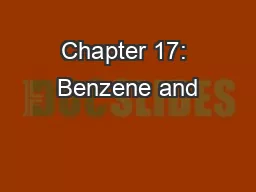 Chapter 17: Benzene and
