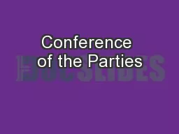 Conference of the Parties