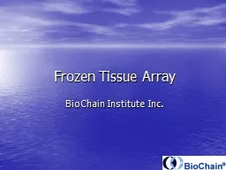 Frozen Tissue Array