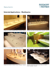 Selected Applications - Washbasins