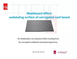 Washboard effect: