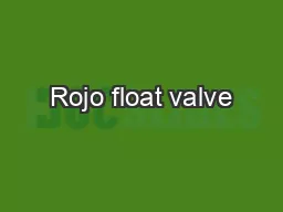 Rojo float valve