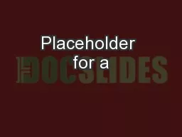 Placeholder for a