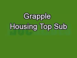 Grapple Housing Top Sub