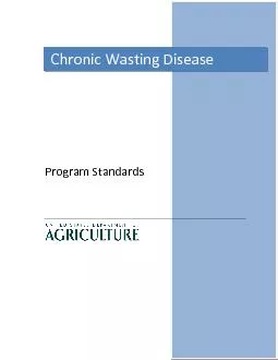 Chronic Wasting Disease Program Standards