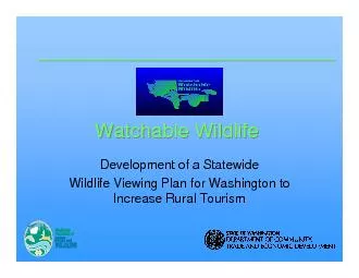 Watchable WildlifeWatchable WildlifeDevelopment of a StatewideWildlife