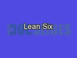 Lean Six