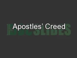 Apostles’ Creed