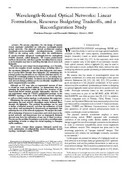 IEEE/ACMTRANSACTIONSONNETWORKING,VOL.8,NO.5,OCTOBER2000Wavelength-Rout