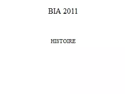 BIA 2011