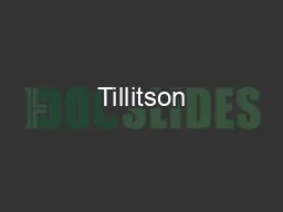 Tillitson