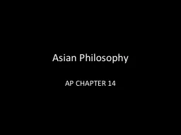 Asian Philosophy