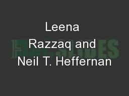 Leena Razzaq and Neil T. Heffernan