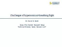 Challenges of hypersonic air-breathing flight