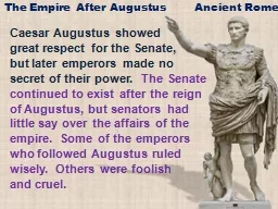 Caesar Augustus showed