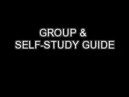 GROUP & SELF-STUDY GUIDE