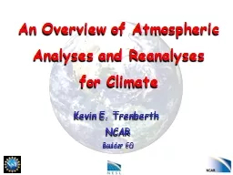 An Overview of Atmospheric Analyses