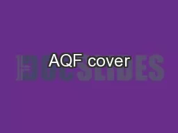 AQF cover