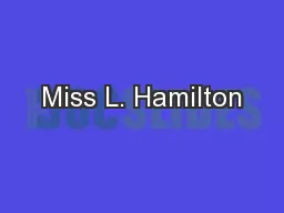 Miss L. Hamilton
