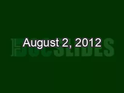 August 2, 2012